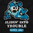 thumbnail image 2 of Mega Man Cartoon Slidin Into Trouble Unisex Plus Size Sweatshirt Brisco Brands 2X, 2 of 5