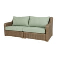 thumbnail image 3 of Better Homes & Gardens Bellamy Outdoor 1pc Sofa, Tan Wicker/Green Cushion, 3 of 10