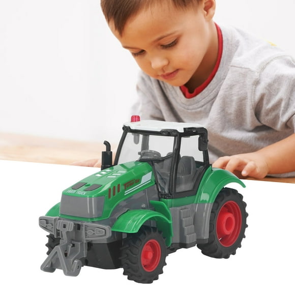 Head Farm Tractor, Long Lasting Inertia Powered Construction Toy For Indoor Outdoor