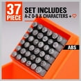 thumbnail image 3 of HORUSDY 37-Piece Number and Letter Stamp Set 1/8 (3mm) (A-Z 0-9 Love) Punch Perfect for Imprinting Metal Plastic Wood Leather, 3 of 7