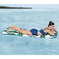 thumbnail image 5 of H2OGO! Blissful Drifter Fabric Floating Mat - 72" x 28.5", Tropical, Inflatable Pool Lounger, Pillow Cushion, Removable Washable UPF Cover, Water Play, 5 of 8