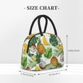 thumbnail image 5 of XMXT Reusable Lunch Bag Women, Cartoon Banana Coconut Print Large Lunchbox Insulated Lunch Box for Work School, Multicolor, 5 of 9