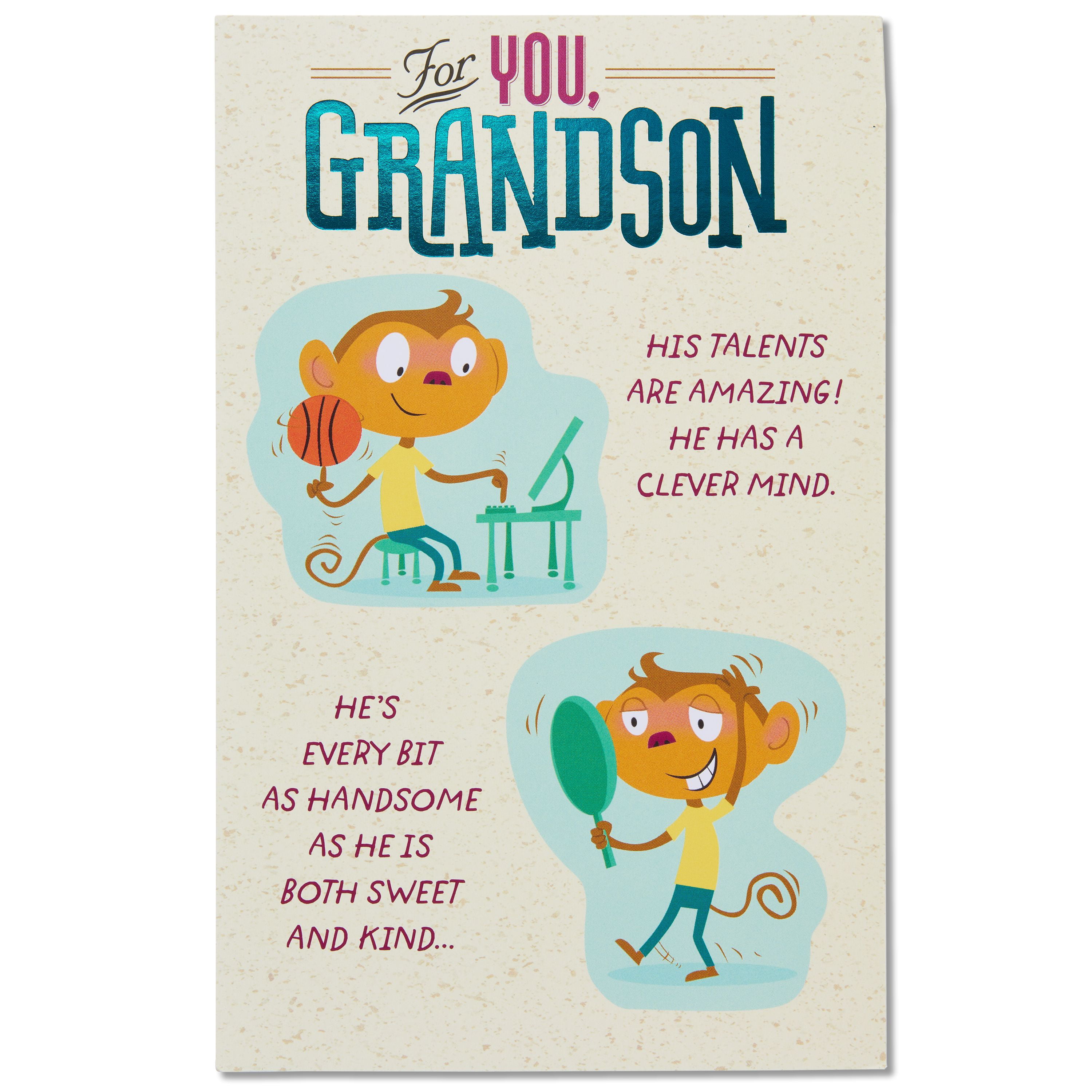 American Greetings For You Birthday Card for Grandson with