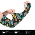 thumbnail image 3 of Goofa Geometric Dinosaur Pattern UV Sun Protection Arm Sleeves, UPF 50 Sports Cooling Arm Compression Sleeves for Men Women Teenager, 3 of 8