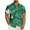 Army Green 1, variant on Mens Palm Tree Hawaiian Shirts Slim Fit Button Down Dress Shirt Plus Size Short Sleeve Lapel Beach Tshirts Summer Tropical Vacation Shirts