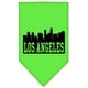 Los Angeles Skyline Sérigraphie Bandana Vert Lime Grand – image 1 sur 1