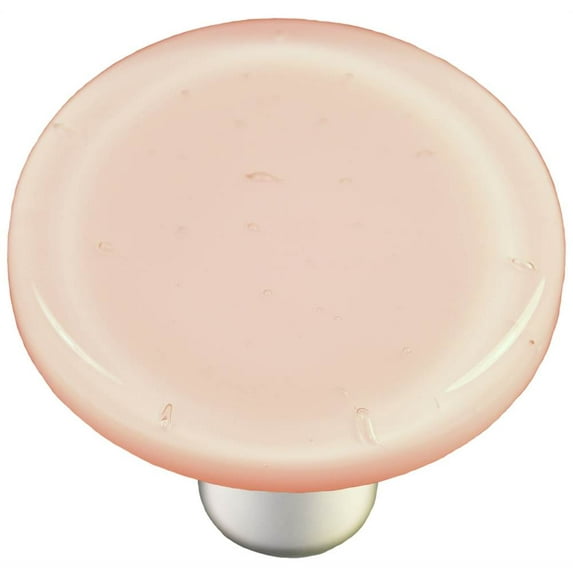 Round Knob in Petal Pink (Black)