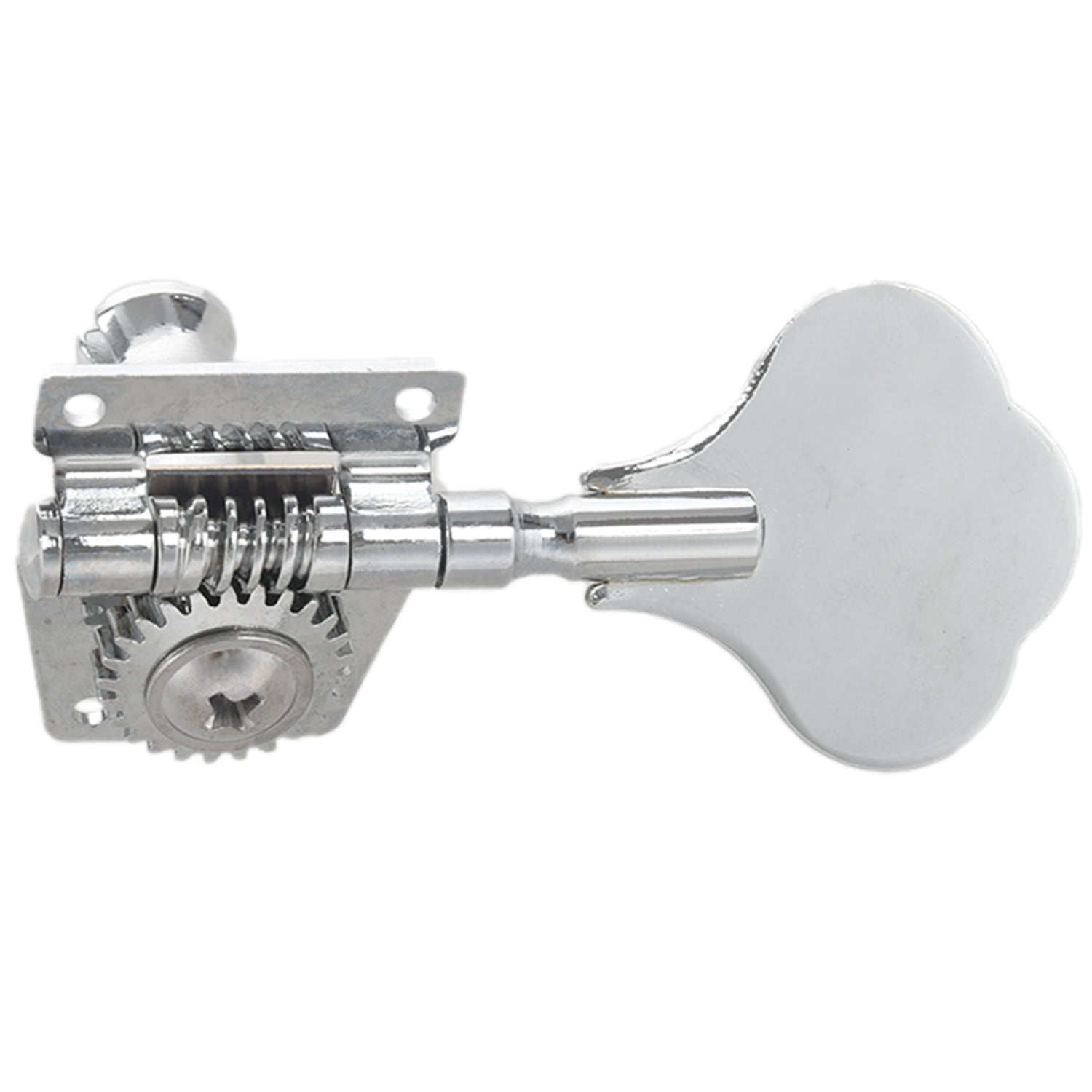 10Pcs Vintage Open Bass Guitar Tuning Keys Pegs Machine Heads Tuners - 5Pcs Silver & 5Pcs Black
