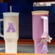 thumbnail image 5 of Juego de accesorios para taza Uxcell para vaso con asa, que incluye cubierta de silicona para popote, bota, tapón a prueba de derrames, encanto de asa, etiqueta de iniciales letra A, 5 of 7