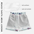 thumbnail image 3 of FORMRS Boys Swim Trunks Quick Dry Mesh Liner Boardshorts Sizes XS-XL, Blue Ice Hockey, 3 of 7