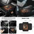 thumbnail image 6 of Jeiento Horse 14 Pack Car Seat Cover Full Set with Steering Wheel Cover Auto Seatbelt Pads Cup Coaster Trash Can Rear View Mirror Cover Coasters Armrest Cover Gear Shift Knob Cover Set Abstract Fire, 6 of 7