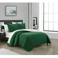 thumbnail image 2 of Chic Home St. Irene 5-Piece Solid Color Quilt Set, Twin, Green, 2 of 2