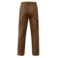 thumbnail image 6 of 13-14 Years Teen Boys Relaxed Fit Cargo Pant for Outdoor Sweatpants School Pants Fall Winter Pants Boys' Sweatpants for Kids School Sports 1T 2T 3T 4T 5T 6T 7T 8T Brown Pants, 6 of 6