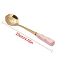 thumbnail image 6 of Wamans Stainless Steel Coffee Stirring Spoon with Ceramic Handle Golden Flower Spoon Clearance Items, 6 of 6