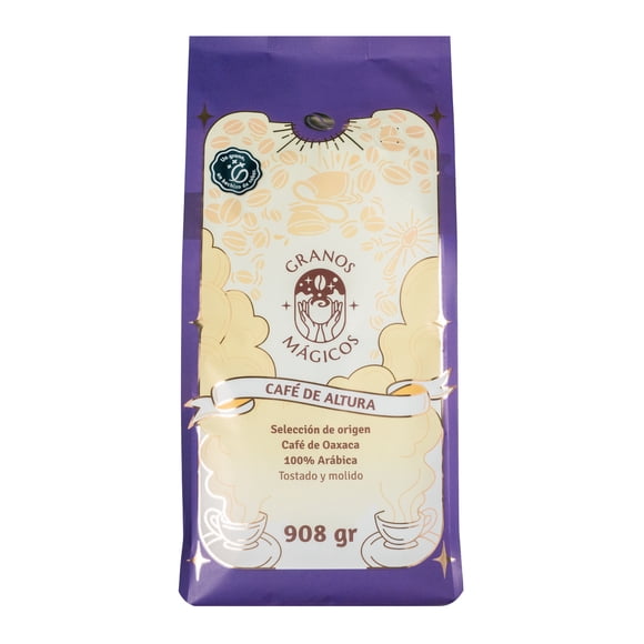 Café Molido de Altura Granos Mágicos 908 g – 100% Arábica de Oaxaca