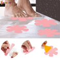 thumbnail image 3 of Spencer 20Pcs Non-Slip Bathtub Stickers Safety Shower Treads Adhesive Flower Decals Anti-Slip Appliques with Scraper for Bath Tub, Stairs, Shower Room (Pink), 3 of 8
