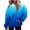 Blue 1, variant on Women'S Long Sleeve Hoodies Fall Gradient Printed Trendy Sweatshirts Drawstring Drawstring Pullover With Pockets Blue 1 XXL