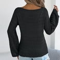 thumbnail image 4 of Riecok Womens Cover Up Long Sleeve Crewneck Hollow out Lightweight Swimsuit Cover Ups Summer Vacation Tops, 4 of 8