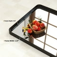 thumbnail image 7 of BEAUTYPEAK Bathroom Mirror 30x48 inch, Modern Round Corner Vanity Wall Mirror，Black, 7 of 7