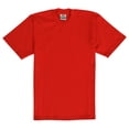 thumbnail image 2 of Pro Club Men's 6.5 oz Heavyweight Cotton Short Sleeve T-Shirt, Red, Small, 2 of 2