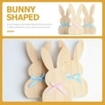 thumbnail image 6 of 3 Pcs Rabbit Wooden Sign Decoration DIY Bunny Cutouts Easter Decorations Emblems Paper Kids Safety Party Favor Office, 6 of 6