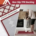 thumbnail image 3 of Kitchen Rugs Non Slip Washable Kitchen Mats for Floor Absorbent Kitchen Rugs Sets of 2 Kitchen Runner Rugs for Kitchen Carpet Sink Laundry Area Rugs,Burgundy,24" x 35"+24" x 60", 3 of 9
