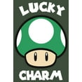 thumbnail image 2 of Junior's Nintendo Super Mario St. Patrick's Day Extra Life Mushroom Lucky Charm  Festival Muscle Graphic Tee Pine Green Heather Small, 2 of 4