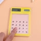thumbnail image 3 of Calculadora solar con pantalla táctil transparente y diseño LCD, ideal para la escuela y la oficina (amarilla), 3 of 7
