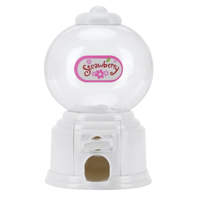 Mini caja de depósito de dinero, linda máquina de almacenamiento de dulces, regalos para niños, niños, blanco