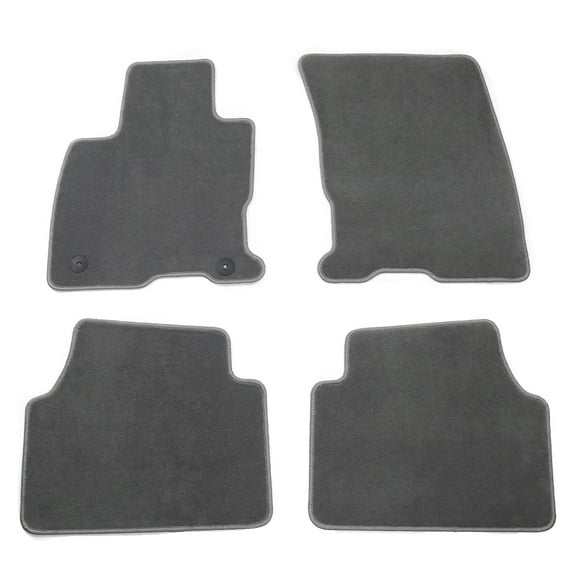 Ikon Motorsports Floor Mat Fits 2020-2025 Ford Escape GAS 4DR Gray Nylon OEM Fitment Style Front & Rear Floor Mats Anti-slip Carpets Replacement 4PCS