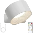 thumbnail image 1 of yusuiyi Lumières de Suède Lampes Murales Rechargeables Télécommande Dimmable Rotation 360°, 1 of 10