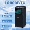 thumbnail image 2 of HomCom 19.2L 441 sq. ft. Portable Dehumidifier in Black - Sleep Mode, 2 of 8