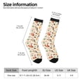 thumbnail image 2 of Sigee Autumn Forest Animals for Contrast Design Soft Moisture-Wicking Socks Crew Casual Athletic Stretchy Loose Middle Tube Socks, 2 of 6