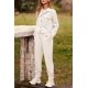 thumbnail image 2 of Conjunto Coordinado PRETTYGARDEN Camisa-abrigo y Pantalón Deportivo Beige Talle S, 2 of 8