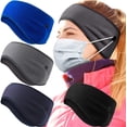 thumbnail image 1 of 4 Uds botón orejeras diadema cálida diadema invierno polar correr diadema botón orejeras mujeres hombres ciclismo esquí Jogging entrenamiento Yoga Ormromra WMZL-2335, 1 of 4