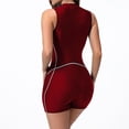 thumbnail image 4 of Maillots de Bain pour Femmes Mode Décontractée Serrée Sports Plage Course Rayé Surf Grande Taille Tankini Maillot de Bain Rouge, 4 of 4