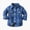 Blue, variant on YIWULA Toddler Long Sleeve Plaid Jacket Baby Boys Girls Button Down Flannel Thick Shirt Fall Winter Coat for Kid(3-6 Months,Brick Red)