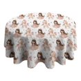 thumbnail image 4 of Princess Unicorn Pattern Round Tablecloth 60"x60",Wrinkle Wipeable Table Cloth for Kitchen Dining Room Picnic Patio Party, 4 of 6