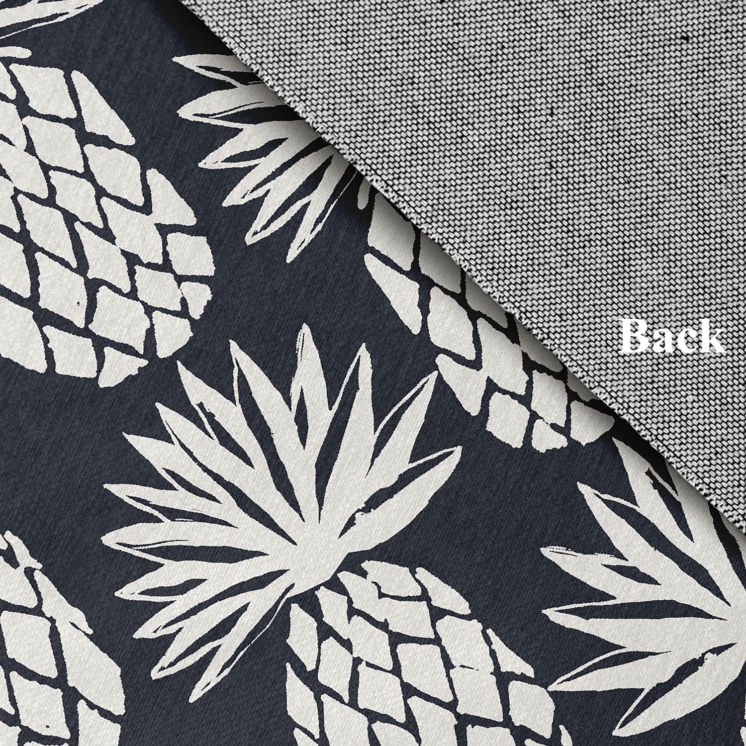 Simply Daisy 2' x 3' Pineapple Pattern Chenille Rug, Shark Blue