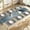 Abstract Blue, variant on Farmhouse Table Runner and Placemats Set of 6, Cotton-Linen Abstract Teal and Grey Painting Art Dining Table Decor for Daily Use(1 Table Runner 72 inches Long and 6 Placemats)