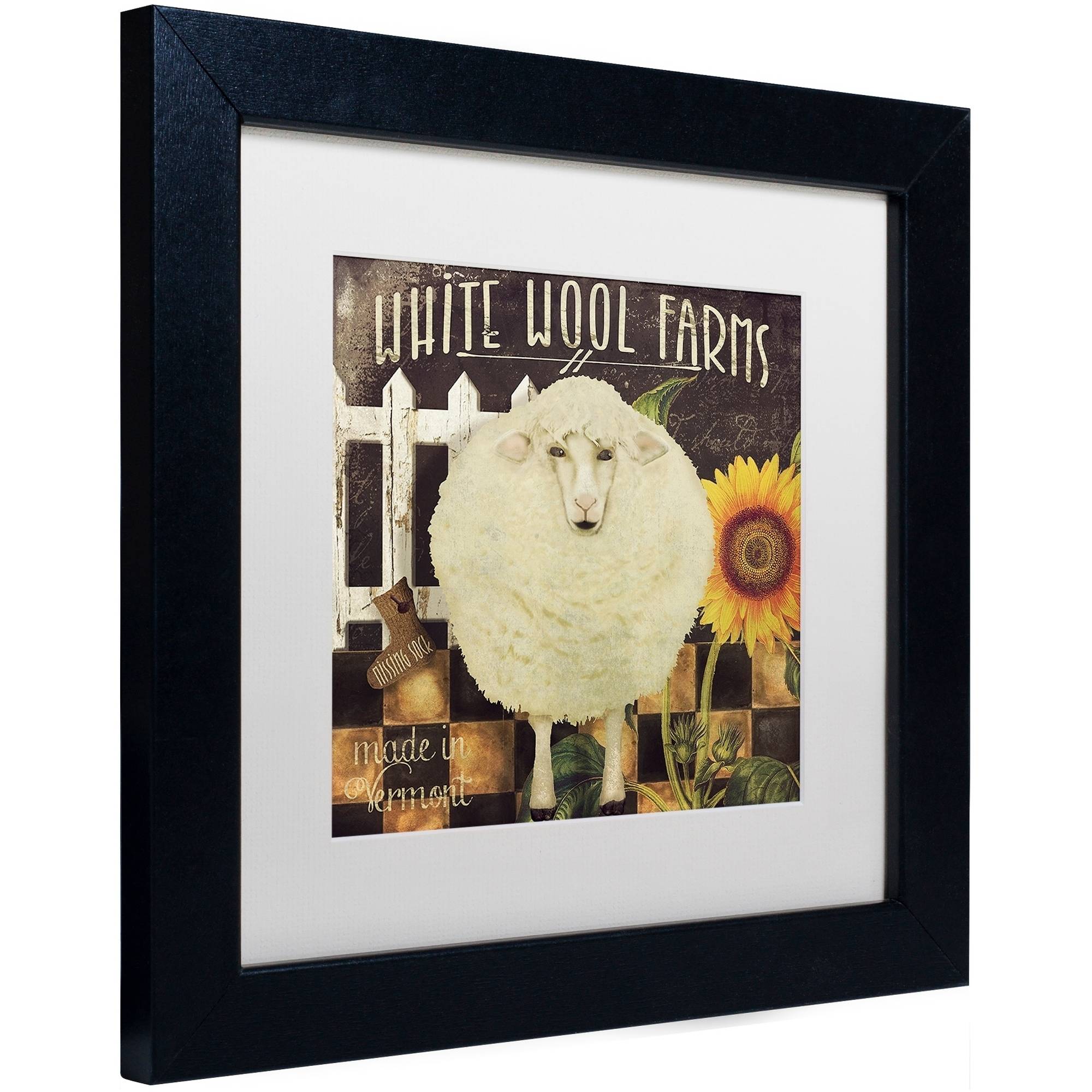 Trademark Fine Art "Vermont Farms IV" Canvas Art by Color Bakery White Matte, Black Frame