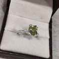 thumbnail image 6 of Natural Peridot Ring, Rough Peridot Gemstone Ring, August Birthstone, Prong Band, 925 Sterling Silver, Womens Ring, Christmas, Thanksgiving, Handmade, Statement Jewelry, Rough Gemstone Jewelry, 6 of 6