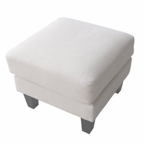 Nmkwnr Fabric Ottoman for Home, Office, Beige