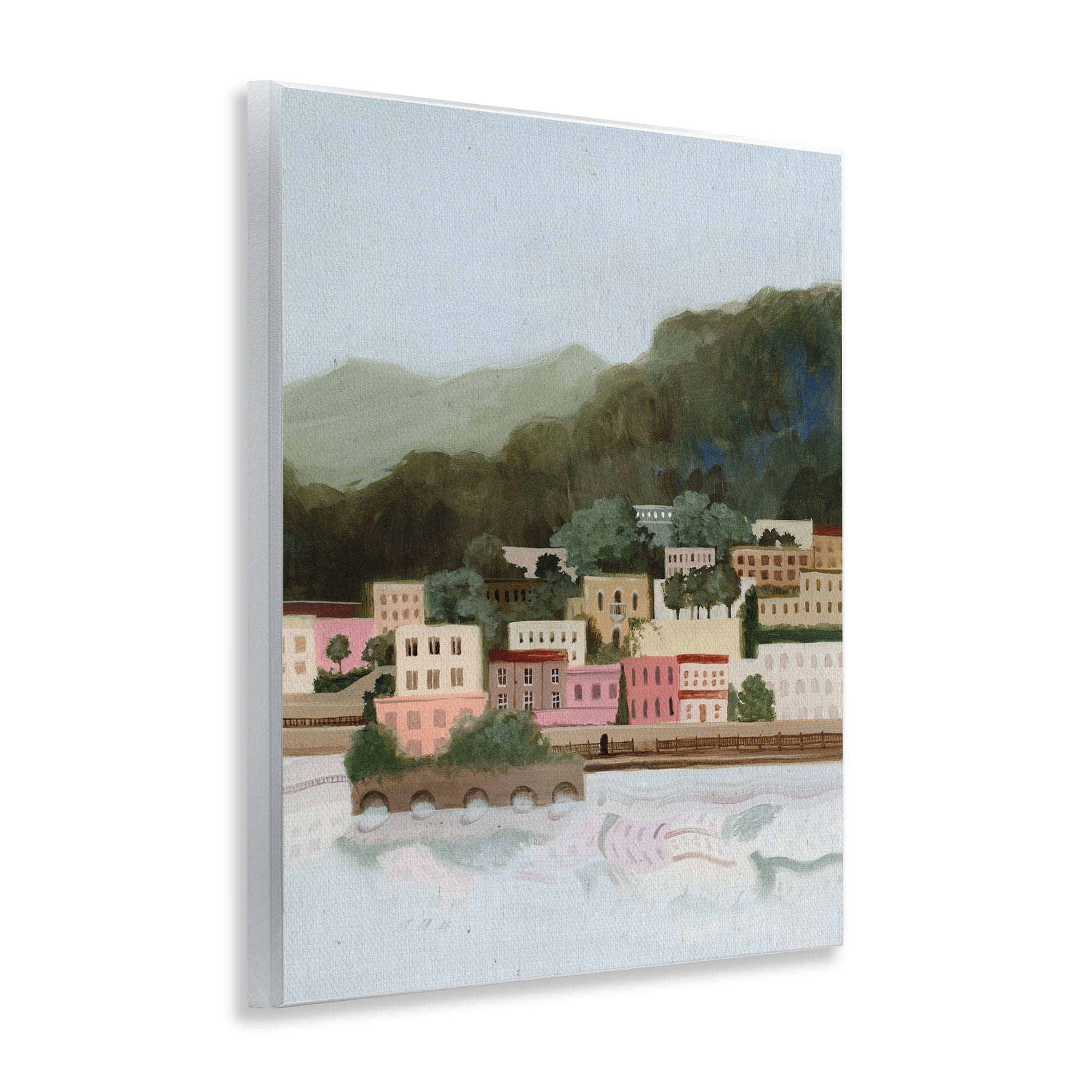 Stupell Industries Mountains By The Sea Wall Plaque Art, design by Grace Popp