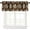 Coffee-1, variant on Coffee Kitchen Window Valance, Coffee Cup on Vintage Board Windows Curtain Valance for Kitchen Dining Room Cafe Shop Canteens Decor, One Panel 54x18in