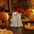 thumbnail image 2 of Halloween Ghost Figurine, Red Heart Resin Halloween Ghost Figurine, Spooky Small Ghost Statue Ornament, Indoor Tabletop Decor for Halloween Home Party & Mantel Display, 2 of 6