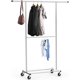 thumbnail image 1 of Rack para Ropa, Perchero de ropa de doble barra, colgador de Ropa, Organizador de Ropa con Ruedas para Colgar Ropa Rejilla de Ropa para Oficina, Salón y Dormitorio, 1 of 4