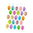 thumbnail image 2 of 24 huevos colgantes de Pascua impresos, adornos colgantes de huevos de Pascua, recuerdos para fiestas Estilo B, 2 of 8