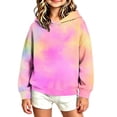 thumbnail image 4 of Children Girls Gradient Hoodies Sweatshirt Long Sleeve Pullover Sweatshirt for Girl for Fall Winter, 4 of 7