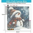 thumbnail image 4 of Diamond Art Kits for Adults, Christmas Diamond Painting Kits for Beginners, Snowman Diamonds Art Painting Kits, 5D Round Full Drill Crafts Kits Home Decor Gifts 12x12inch, 4 of 14